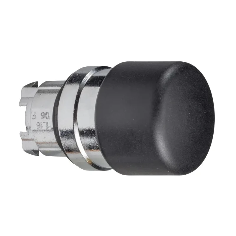 Schneider Electric Harmony XB4 Series Black Round Spring Return Push Button Head, 22 mm Cutout, IP69K, IP66 ZB4BC24