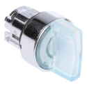 Schneider Electric Harmony Series 3 Position Illuminated Selector Switch Head, 22 mm Cutout, White Handle, IP66 ZB4BK1513