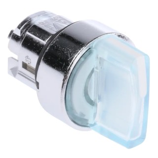 Schneider Electric Harmony Series 3 Position Illuminated Selector Switch Head, 22 mm Cutout, White Handle, IP66 ZB4BK1513