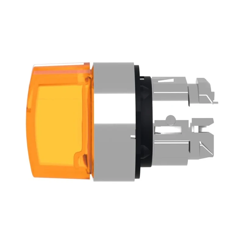 Schneider Electric Harmony Series 3 Position Illuminated Selector Switch Head 22 mm Cutout Orange Handle IP66 IP69 ZB4BK1553