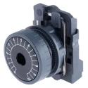 Schneider Electric 22 mm Knob Diameter Black Potentiometer Knob Cap for 6 mm Shaft ZB5AD912