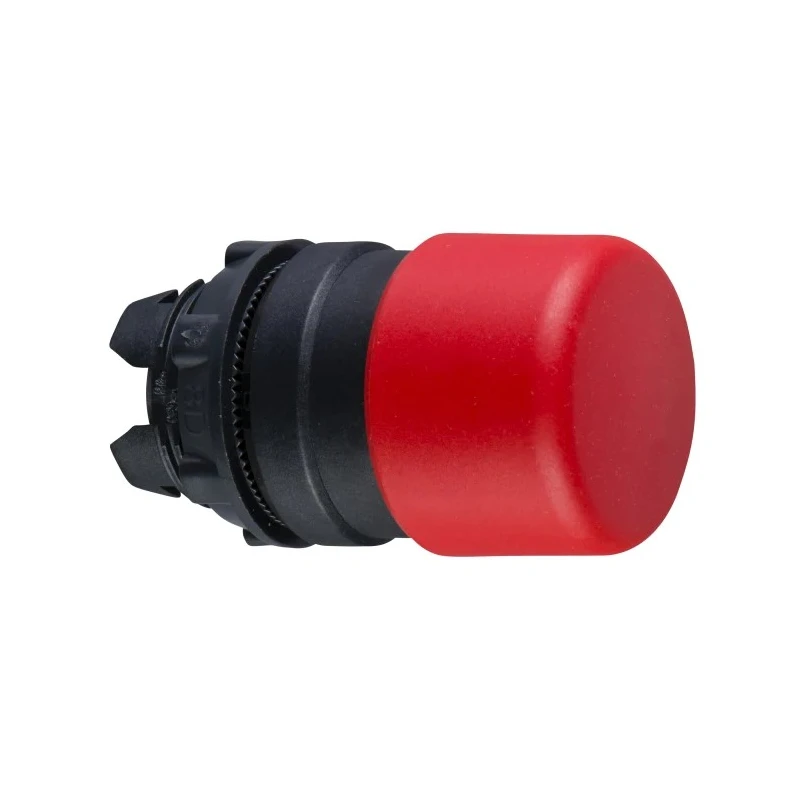 Schneider Electric Harmony XB5 Series Red Mushroom Shaped Round Spring Return Push Button Head, 22mm Cutout, IP69K ZB5AC44