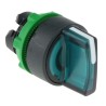 Schneider Electric Harmony Series 2 Position Illuminated Selector Switch Head, 22 mm Cutout, Green Handle, IP67 ZB5AK1233