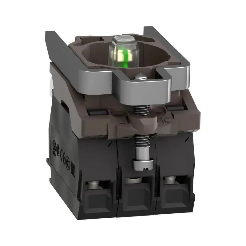 Schneider Electric Harmony Series Contact & Light Block, 24V ac/dc, White LED Illumination, 1 NO/1 NC Configuration ZB4BW0B15