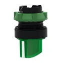 Schneider Electric Harmony Series 2 Position Illuminated Selector Switch Head, 22 mm Cutout, Green Handle, IP67 ZB5AK1233
