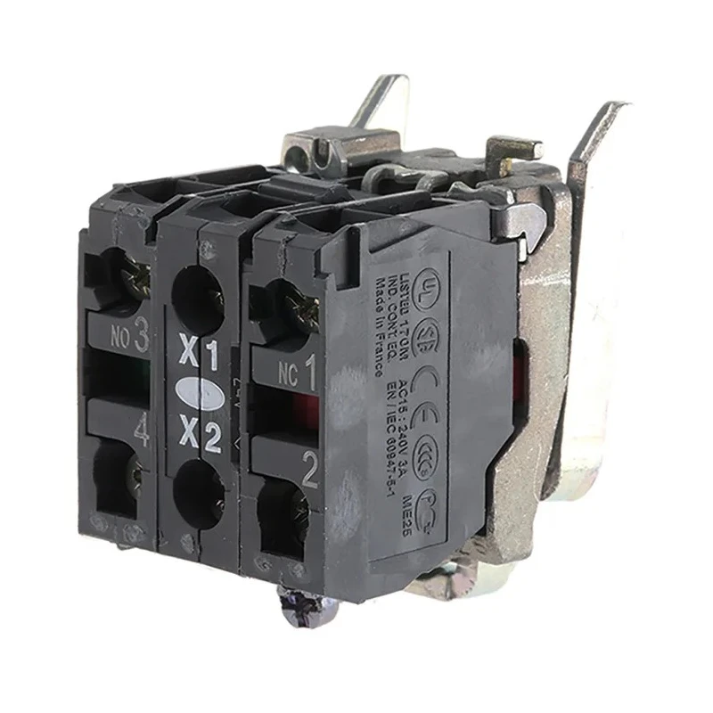 Schneider Electric Harmony Series Contact & Light Block, 24V ac/dc, White LED Illumination, 1 NO/1 NC Configuration ZB4BW0B15