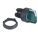 Schneider Electric Harmony Series 2 Position Illuminated Selector Switch Head, 22 mm Cutout, Green Handle, IP67 ZB5AK1233