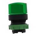 Schneider Electric Harmony Series 2 Position Illuminated Selector Switch Head, 22 mm Cutout, Green Handle, IP67 ZB5AK1233