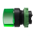 Schneider Electric Harmony Series 2 Position Illuminated Selector Switch Head, 22 mm Cutout, Green Handle, IP67 ZB5AK1233