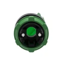 Schneider Electric Harmony Series 2 Position Illuminated Selector Switch Head, 22 mm Cutout, Green Handle, IP67 ZB5AK1233