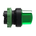 Schneider Electric Harmony Series 2 Position Illuminated Selector Switch Head, 22 mm Cutout, Green Handle, IP67 ZB5AK1233