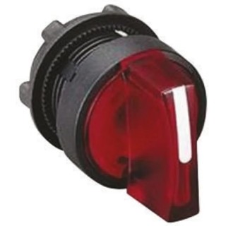 Schneider Electric Harmony Series 2 Position Illuminated Selector Switch Head 22 mm Cutout Red Handle IP65 ZB5AK1243