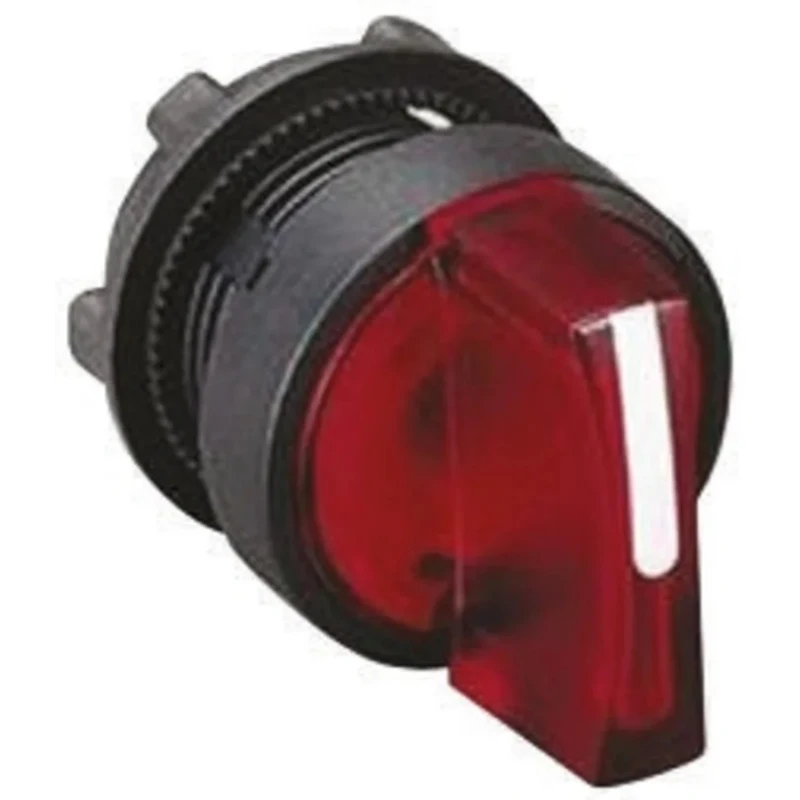 Schneider Electric Harmony Series 2 Position Illuminated Selector Switch Head 22 mm Cutout Red Handle IP65 ZB5AK1243