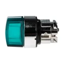 Schneider Electric Harmony Series 3 Position Illuminated Selector Switch Head, 22 mm Cutout, Green Handle, IP66 ZB4BK1533