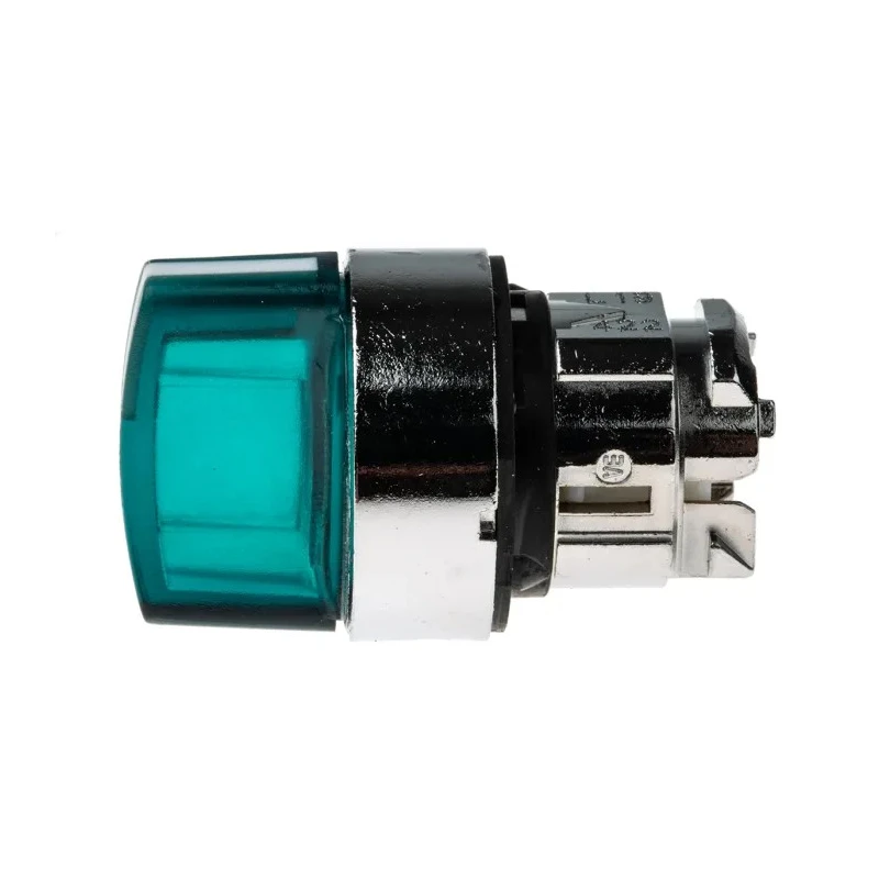 Schneider Electric Harmony Series 3 Position Illuminated Selector Switch Head, 22 mm Cutout, Green Handle, IP66 ZB4BK1533