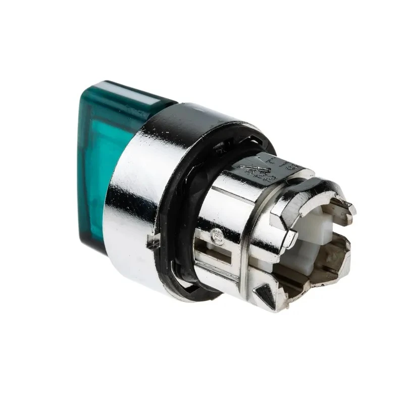 Schneider Electric Harmony Series 3 Position Illuminated Selector Switch Head, 22 mm Cutout, Green Handle, IP66 ZB4BK1533