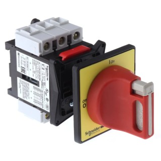 Schneider Electric 3-Pole Panel Mount Isolator Switch, IP20, IP65, 14.5A, 11 kW VCD0