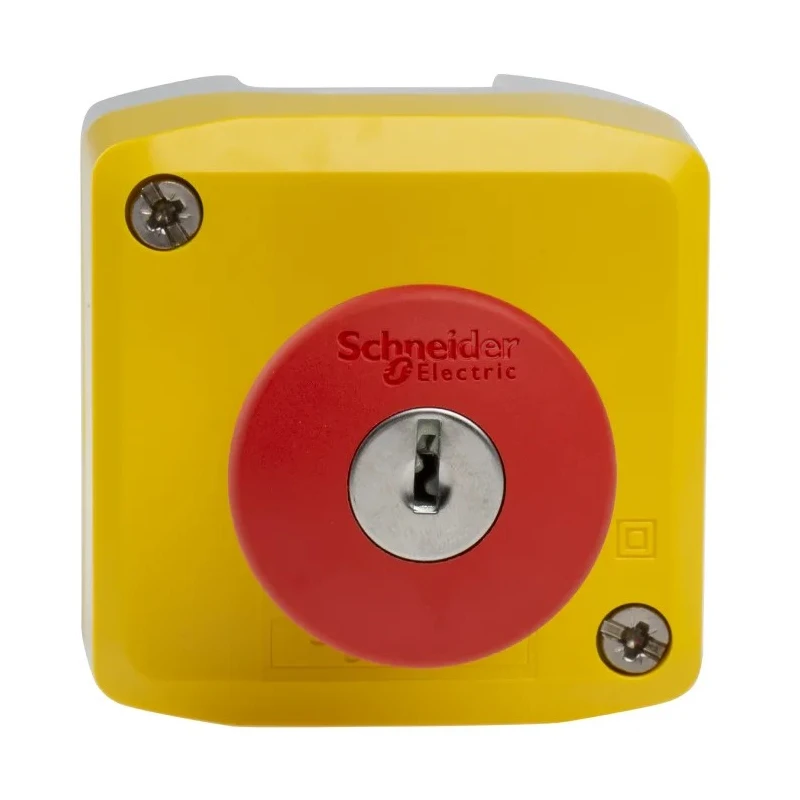 Schneider Electric Harmony Series Key Release Emergency Stop Push Button Surface Mount SPDT 600V IP69K IP69 IP66 XALK188E