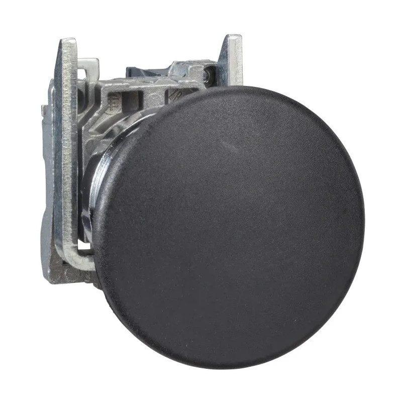 Schneider Electric Harmony XB4 Series Push Button Switch, Spring Return, Panel Mount, 22 mm Cutout, SPST, Black LED XB4BC21