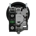 Schneider Electric Harmony XB4 Series Push Button Switch, Spring Return, Panel Mount, 22 mm Cutout, SPST, Black LED XB4BC21