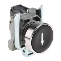 Schneider Electric Harmony XB4 Series Push Button Switch, Spring Return, Panel Mount, 22 mm Cutout, SPST, Black XB4BA3351