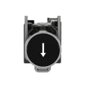 Schneider Electric Harmony XB4 Series Push Button Switch, Spring Return, Panel Mount, 22 mm Cutout, SPST, Black XB4BA3351