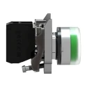 Schneider Electric Harmony XB4 Series Push Button Switch Spring Return Panel Mount 22 mm Cutout SPST Green LED IP66 XB4BP31EX