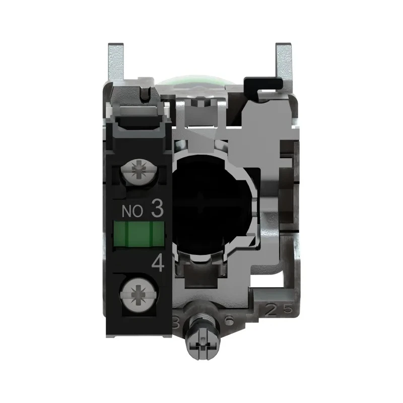 Schneider Electric Harmony XB4 Series Push Button Switch Spring Return Panel Mount 22 mm Cutout SPST Green LED IP66 XB4BP31EX