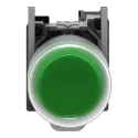 Schneider Electric Harmony XB4 Series Push Button Switch Spring Return Panel Mount 22 mm Cutout SPST Green LED IP66 XB4BP31EX