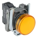 Schneider Electric Panel Mount Orange LED Pilot Light Harmony XB4 22 mm Cutout 240V AC IP67 IP69 IP66 XB4BVM5