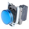 Schneider Electric Panel Mount Blue LED Pilot Light Harmony XB4 22 mm Cutout 240V AC IP67 IP69 IP66 XB4BVM6