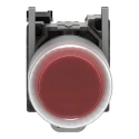 Schneider Electric Harmony XB4 Series Push Button Switch, Spring Return, Panel Mount, 22 mm Cutout, SPST, Red LED XB4BP42EX