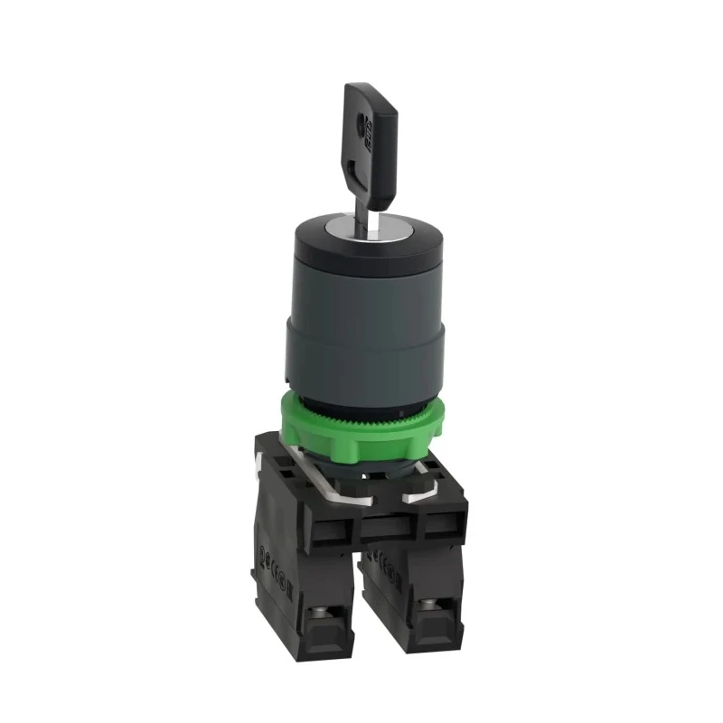 Schneider Electric Selector Switch 3 Positions 2 NO Contact Configuration 22 mm Cutout Diameter Harmony XB5 XB5AG03