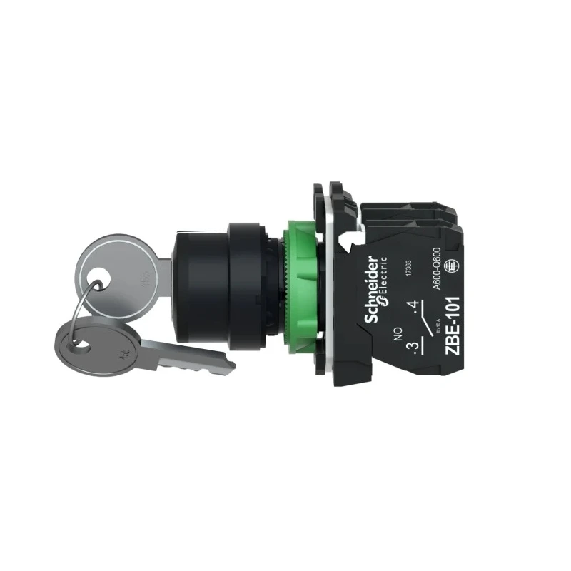 Schneider Electric Selector Switch 3 Positions 2 NO Contact Configuration 22 mm Cutout Diameter Harmony XB5 XB5AG03
