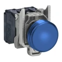 Schneider Electric Panel Mount Blue LED Pilot Light Harmony XB4 22 mm Cutout 120V AC IP66 IP67 IP69 XB4BVG6