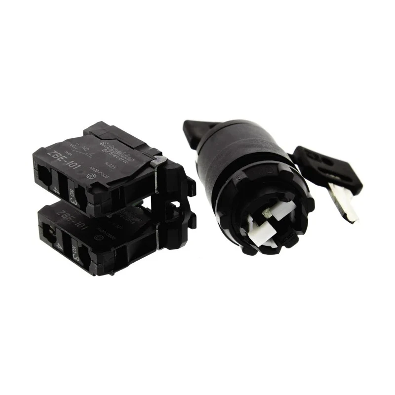 Schneider Electric Selector Switch 3 Positions 2 NO Contact Configuration 22 mm Cutout Diameter Harmony XB5 XB5AG03