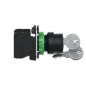 Schneider Electric Selector Switch 3 Positions 2 NO Contact Configuration 22 mm Cutout Diameter Harmony XB5 XB5AG03