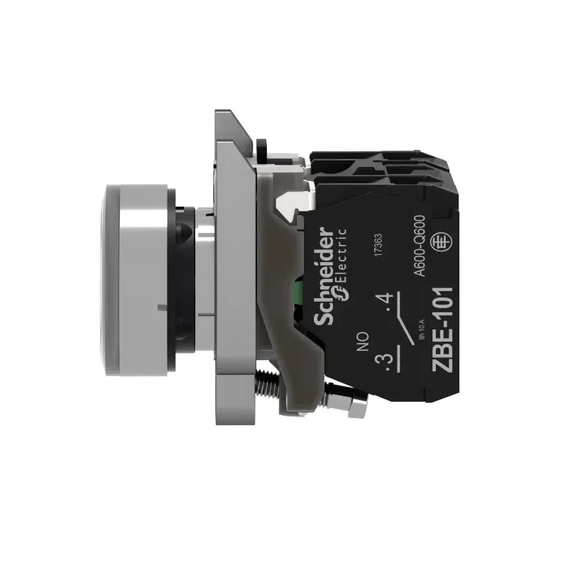 Schneider Electric Harmony XB4 Series Illuminated Push Button Switch, Spring Return, Panel Mount, 22 mm Cutout XB4BW31B5