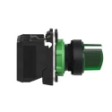 Schneider Electric Stay Put Green Standard Handle Selector Switch 22 mm Cutout Diameter Illuminated 1 NO/1 NC XB5AK123M5