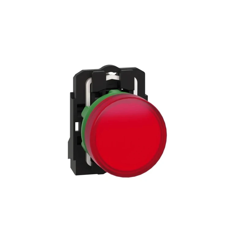 Schneider Electric Panel Mount Red LED Pilot Light Harmony XB5 22mm Cutout 240V AC IP67 IP66 XB5AVM4