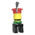 Schneider Electric Harmony Series Key Release Emergency Stop Push Button Panel Mount 22 mm Cutout 1 NO/1 NC IP66 