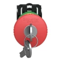 Schneider Electric Harmony Series Key Release Emergency Stop Push Button Panel Mount 22 mm Cutout 1 NO/1 NC IP66 