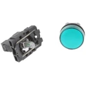 Schneider Electric Panel Mount Green LED Pilot Light Harmony XB5 22 mm Cutout 240V AC IP66 IP67 Round XB5AVM3