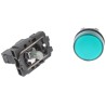 Schneider Electric Panel Mount Green LED Pilot Light Harmony XB5 22 mm Cutout 240V AC IP66 IP67 Round XB5AVM3