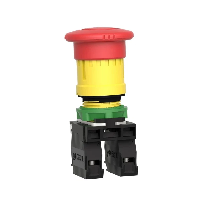 Schneider Electric Harmony XB5 Series Twist Release Emergency Stop Push Button Panel Mount 22mm Cutout SPDT IP66 XB5AS8445