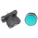 Schneider Electric Panel Mount Green LED Pilot Light Harmony XB5 22 mm Cutout 240V AC IP66 IP67 Round XB5AVM3