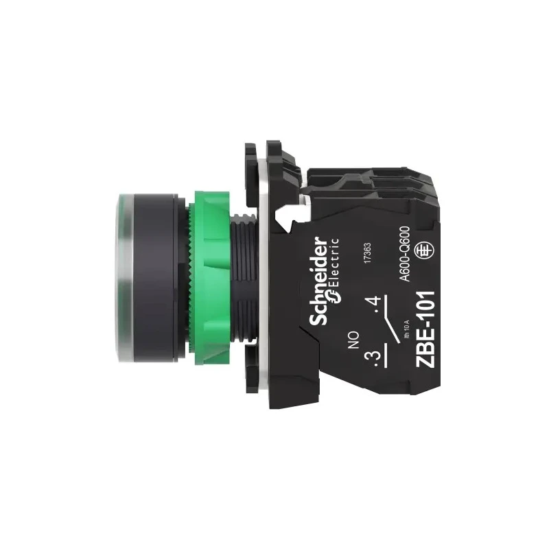 Schneider Electric Harmony XB5 Series Illuminated Push Button Switch, Spring Return, Panel Mount, 22 mm Cutout XB5AW33B5