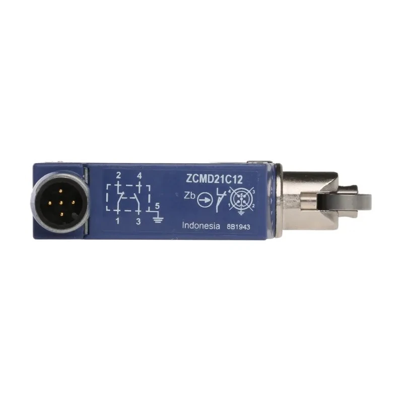 Telemecanique Sensors XCMD Series Roller Plunger Limit Switch, 1 NO/1 NC, IP66 IP67 IP68, Zamak Housing, 50V AC XCMD2102C12