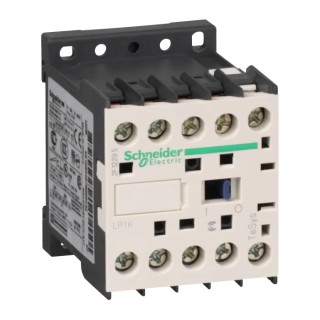 Schneider Electric LP1K Contactor, 24V DC Coil, 4-Pole, 20A, 3W Power Rating, 1.15V Control Voltage, 2 NO/2 NC LP1K09008BD