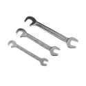 Bahco 10-Piece Open End Spanner Set, Sizes 4 4.5 5 5.5 6 7 8 9 10 11 mm, Vanadium Steel, Nickel Chrome Plated 1931M/10T